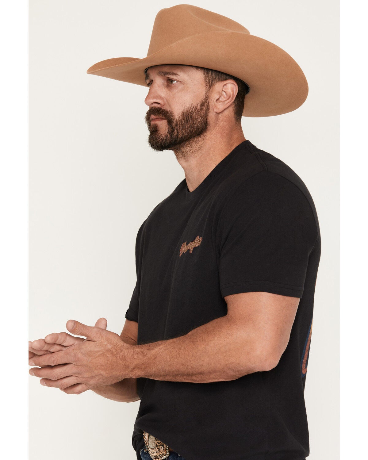 Image #3 - Wrangler Men's American Original Short Sleeve Graphic T-Shirt, Black, hi-res