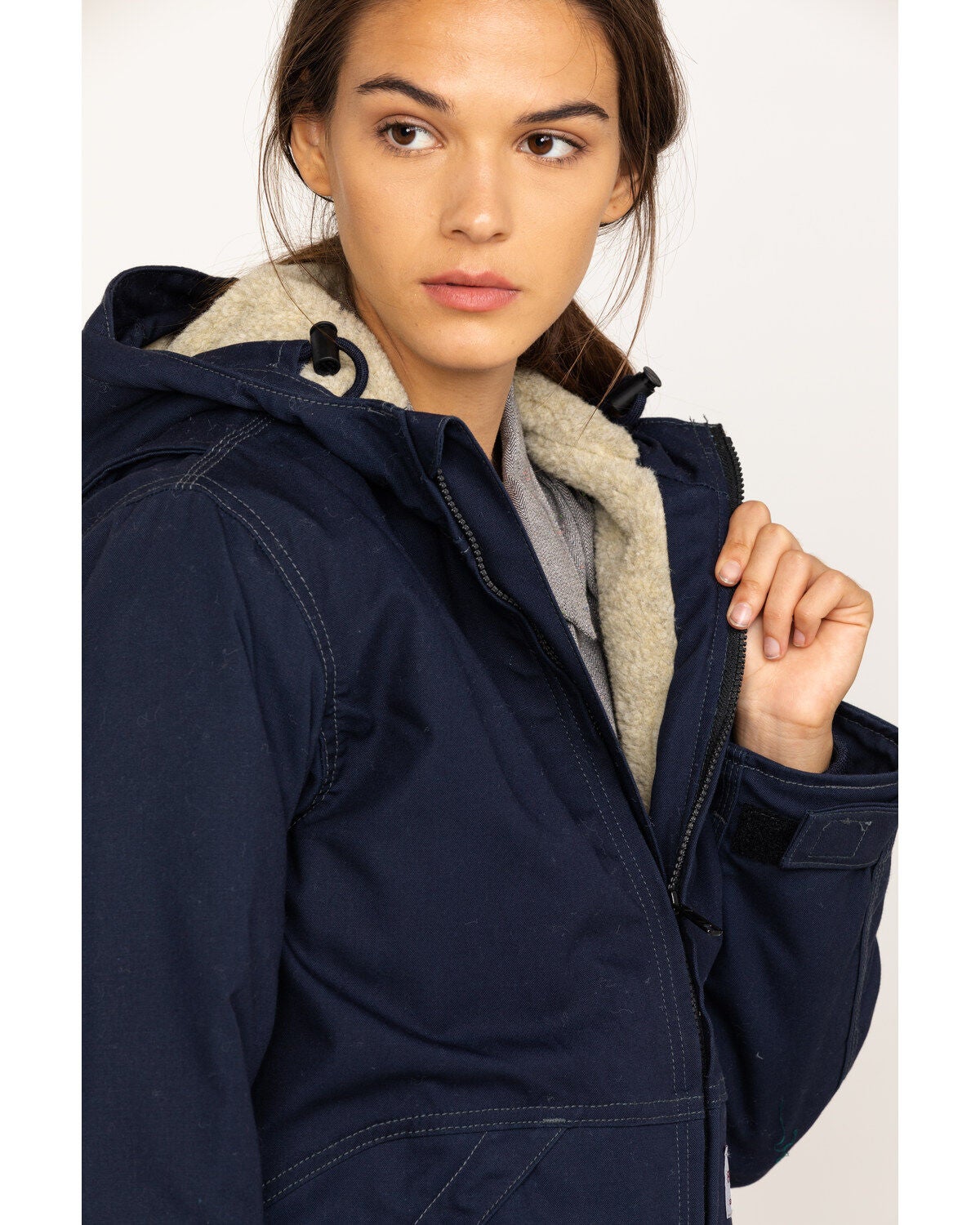 sherpa lined jacket womens