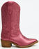 Image #2 - Shyanne Girls' Harper Metallic Western Boots - Round Toe, Pink, hi-res
