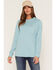 Image #2 - Ariat Women's Workman EST 1993 Long Sleeve Work T-Shirt, Turquoise, hi-res