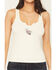 Image #4 - Idyllwind Women's Mama Tried Ribbed Graphic Tank, Cream, hi-res