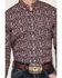 Image #3 - Ariat Men's Ward Floral Print Wrinkle Free Long Sleeve Button-Down Western Shirt, Purple, hi-res
