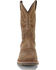Double H Men's Safety Toe Western Work Boots, Brown, hi-res