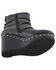 Image #6 - Milwaukee Leather Women's Triple Strap Wedge Boots - Round Toe, Black, hi-res