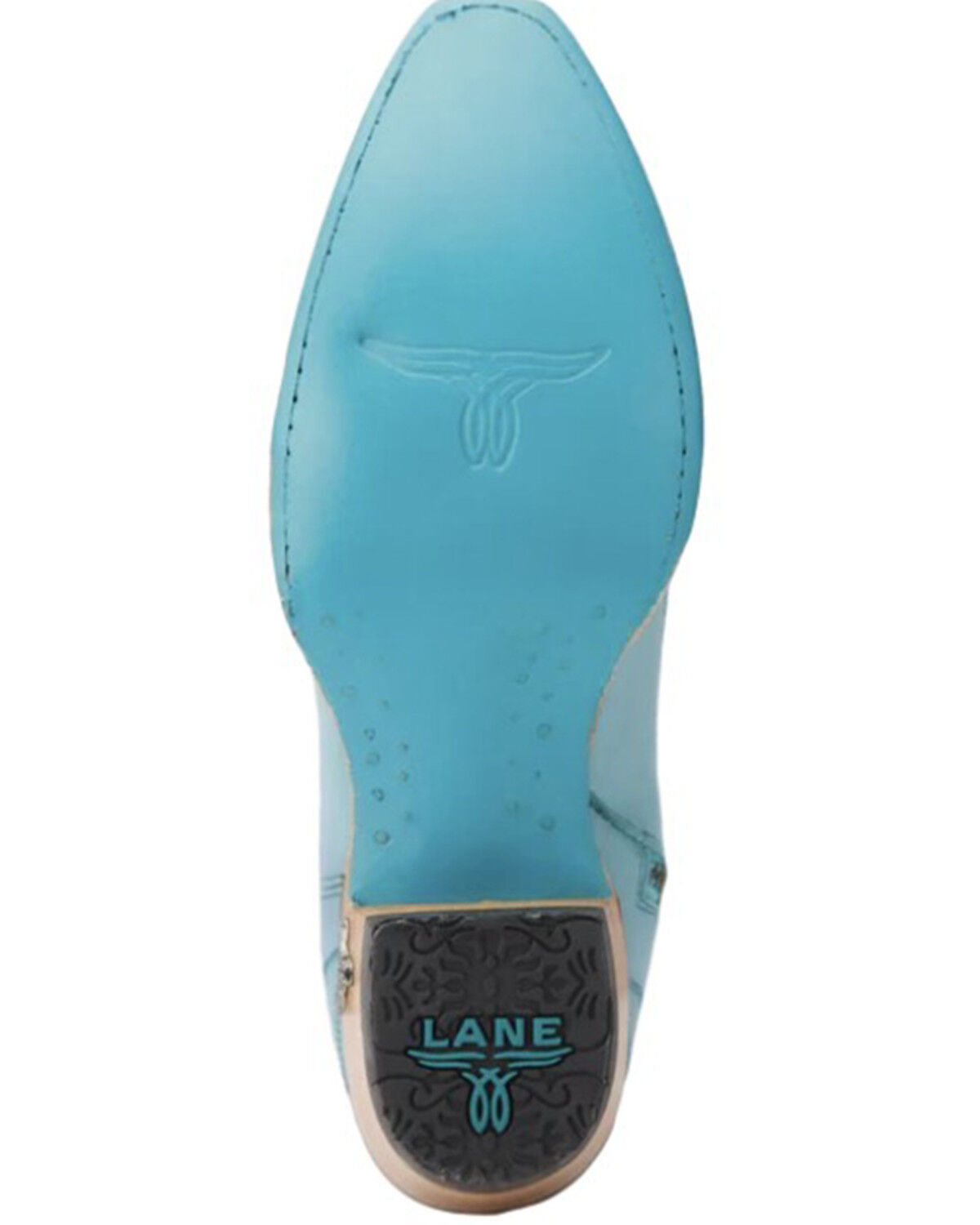 Image #7 - Lane Women's Cossette Western Booties - Snip Toe, Turquoise, hi-res
