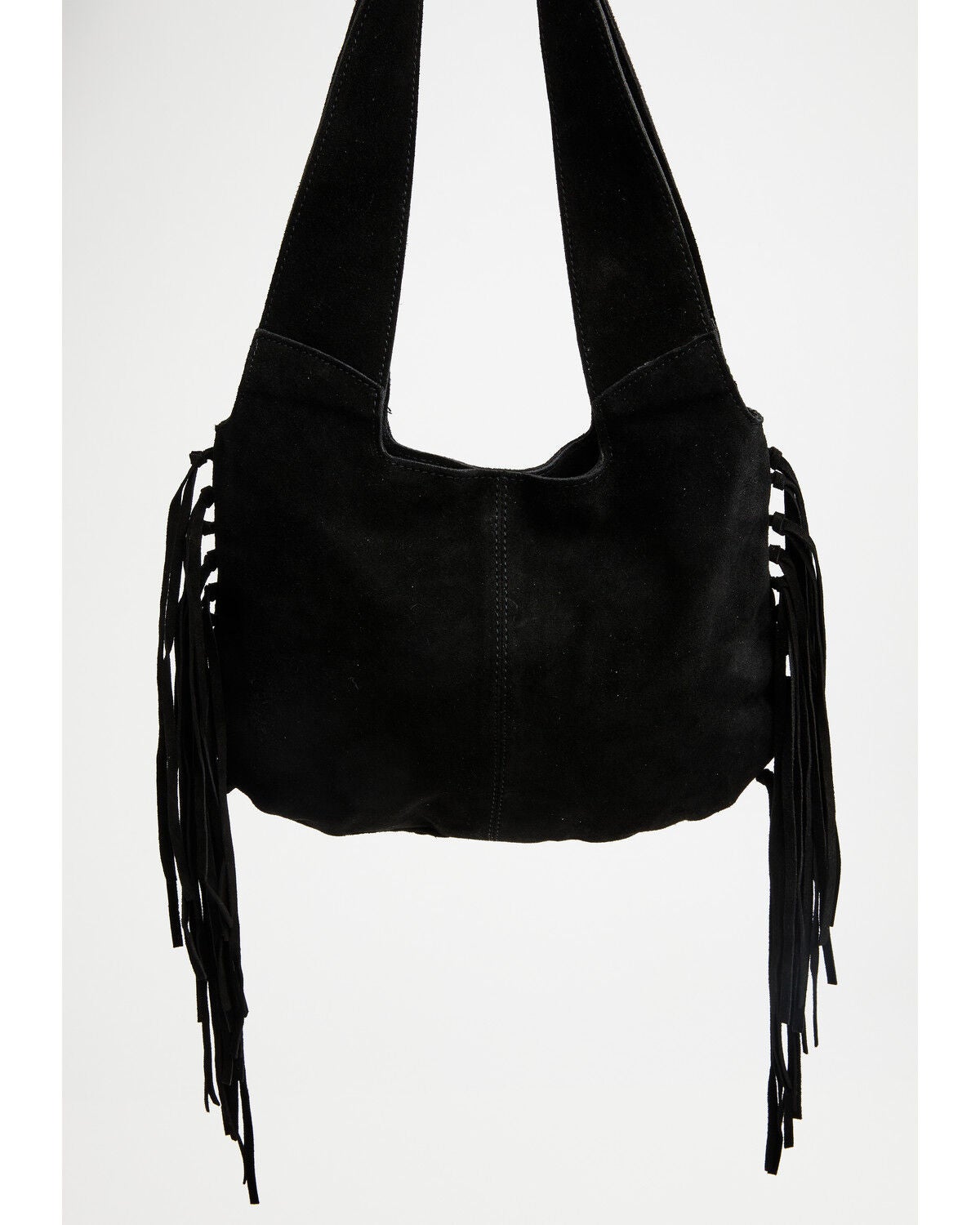 Image #3 - Idyllwind Women's Lorna Boot Stitch Suede Shoulder Bag, Black, hi-res
