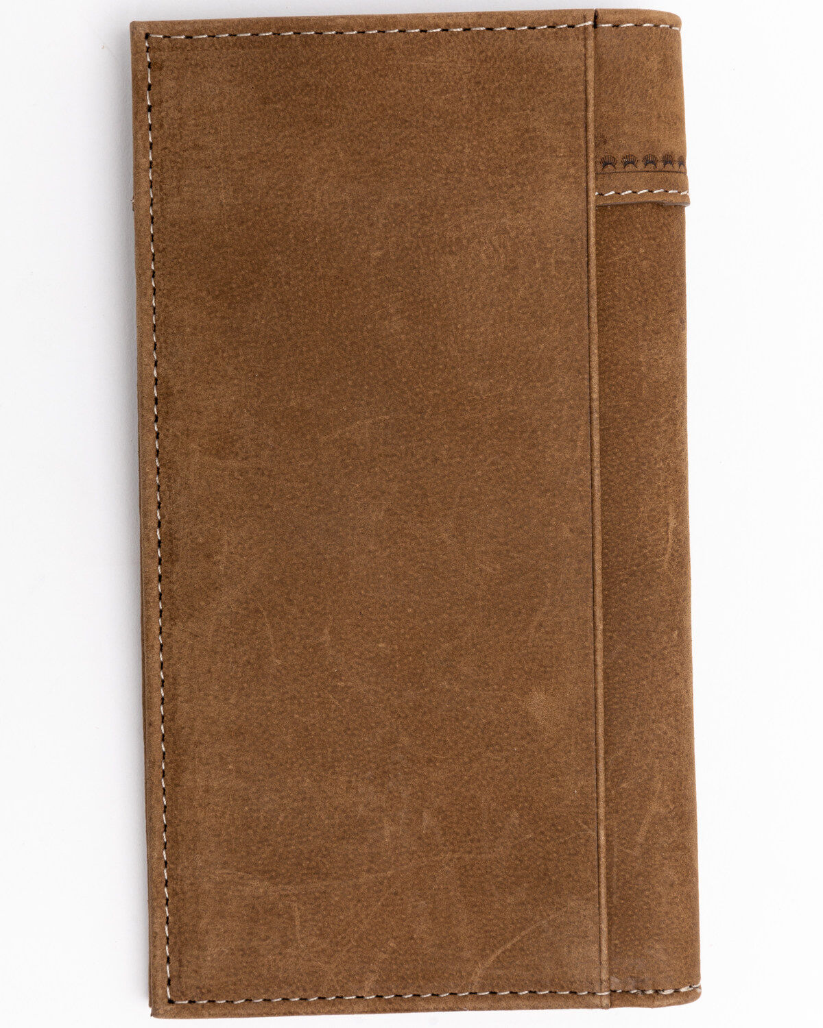 Image #2 - Cody James Men's Hair On Praying Cowboy Leather Checkbook Wallet, Brown, hi-res
