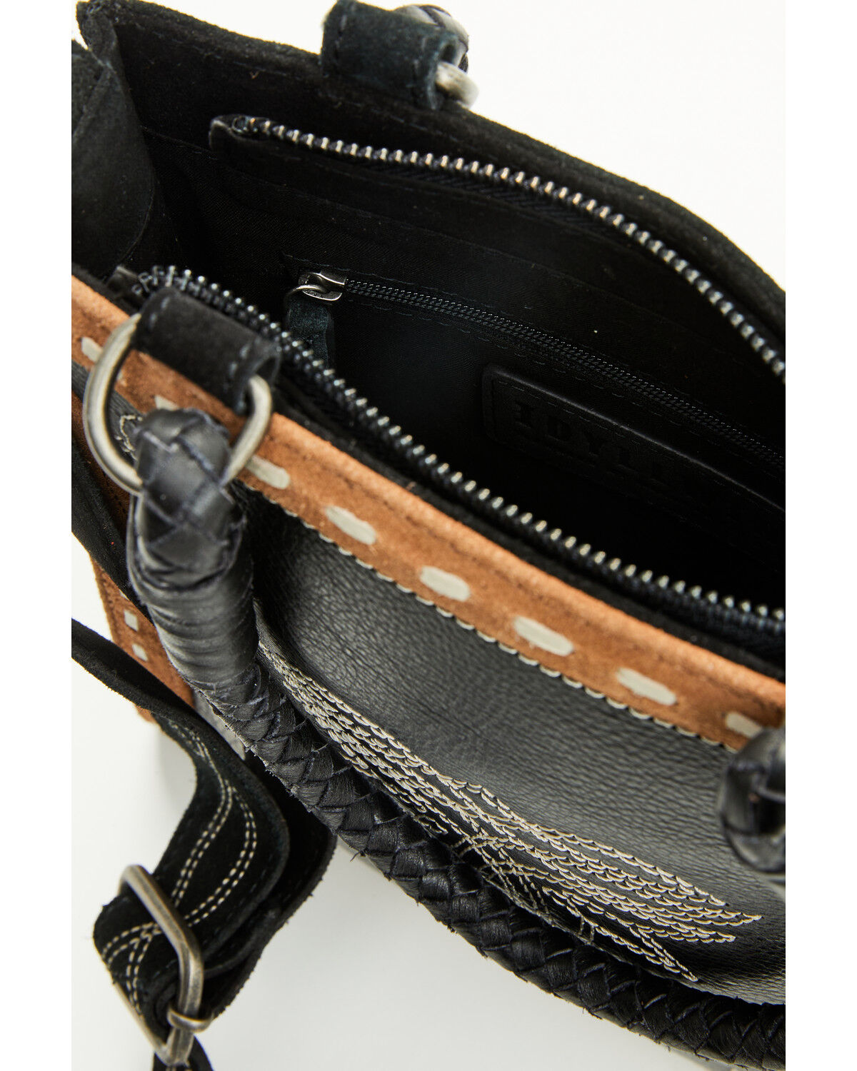 Image #4 - Idyllwind Women's Elaine Boot Stitch Crossbody Bag, Black, hi-res