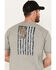 Image #4 - Ariat Men's Rebar Workman Reflective Flag Short Sleeve T-Shirt, Heather Grey, hi-res