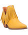 Image #1 - Dingo Women's Fine N' Dandy Leather Booties - Snip Toe, Yellow, hi-res