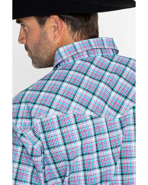 Image #2 - Wrangler 20X Men's Competition Advanced Comfort Long Sleeve Snap Western Shirt , Purple, hi-res