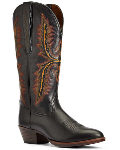 Image #1 - Ariat Women's Heritage Elastic Calf Western Boots - Round Toe, , hi-res