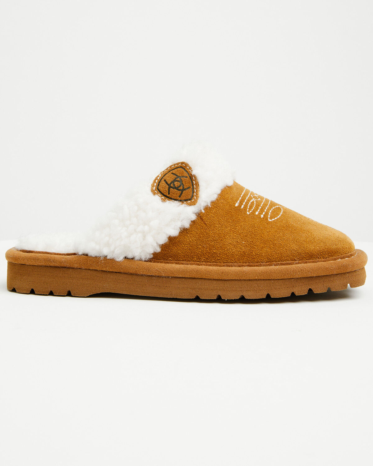 Image #2 - Ariat Girls' Jackie Square Toe Slippers, Chestnut, hi-res