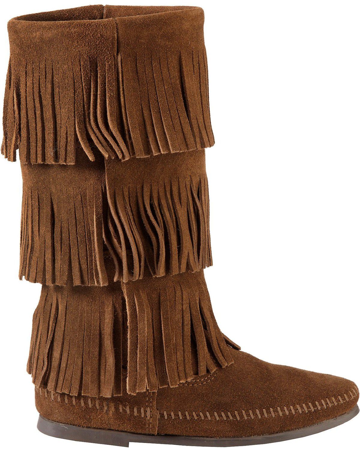 Image #2 - Minnetonka Women's Three Layer Fringe Boots, , hi-res