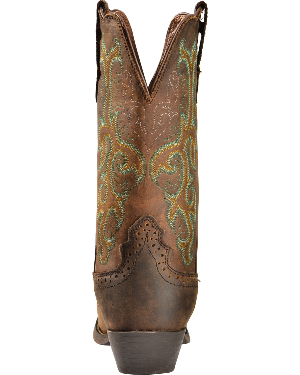 Image #7 - Justin Women's 12" Square Toe Stampede Western Boots, Sorrel, hi-res