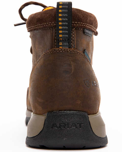Ariat Men's Waterproof Edge LTE Moc Boots - Composite Toe , Dark Brown