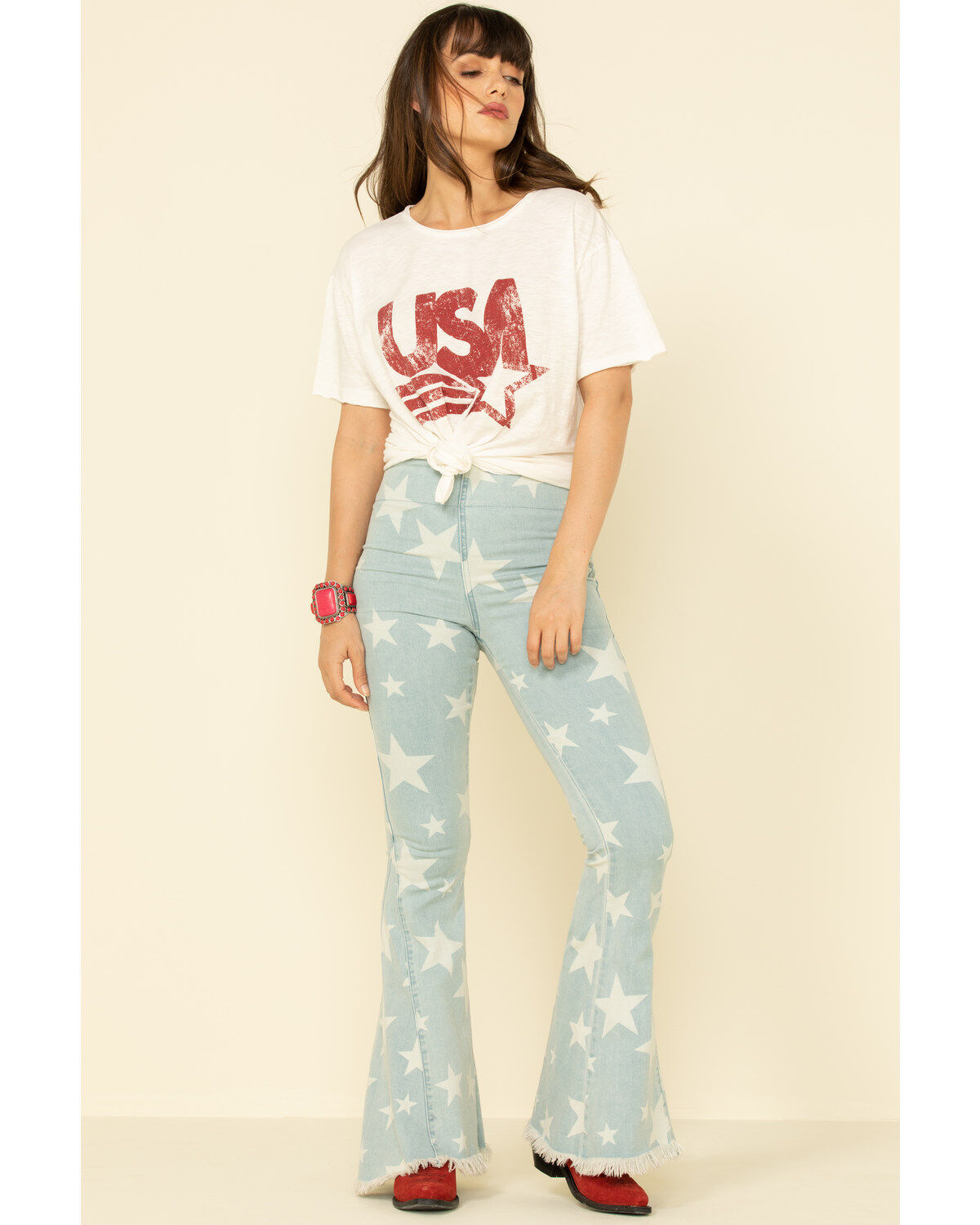 show me your mumu star flare jeans