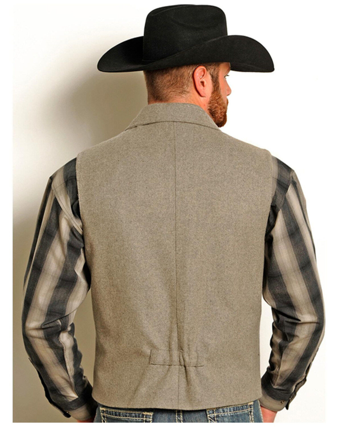 Image #2 - Powder River Outfitters Men's Montana Wool Vest - Big & Tall, , hi-res