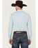 Image #4 - Gibson Men's Gma's Couch Mosaic Medallion Print Long Sleeve Snap Western Shirt, Light Blue, hi-res