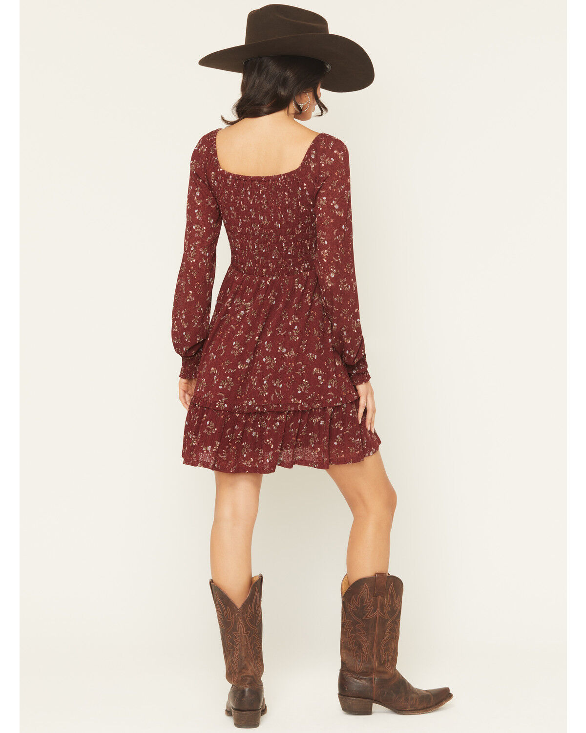 Product Name:  Idyllwind Women's Pippin Ditsy Floral Print Long Sleeve Mini Dress