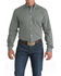 Image #1 - Cinch Men's Geo Print Long Sleeve Button-Down Western Shirt, Teal, hi-res