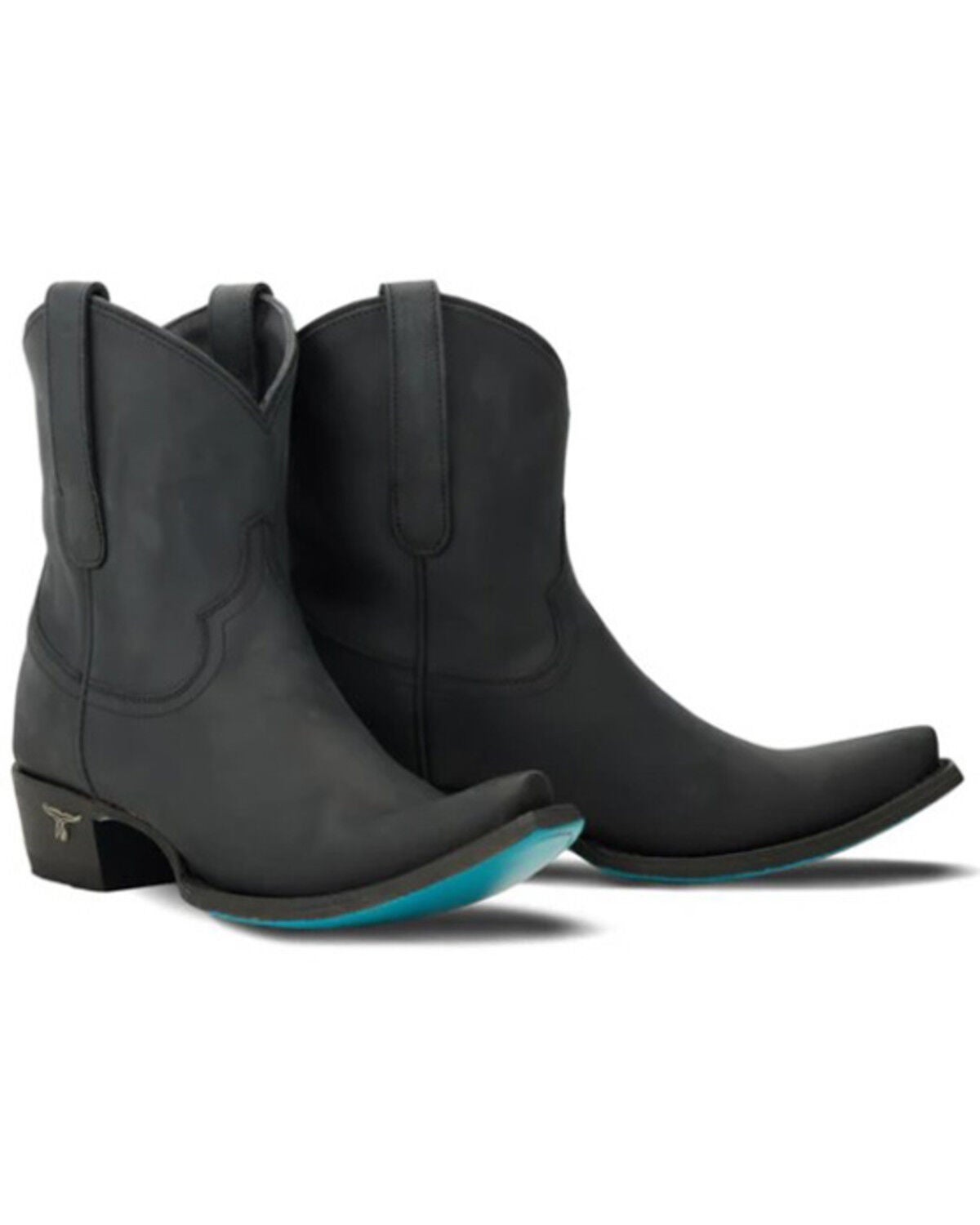 Lane Women's Emma Jane Western Booties - Snip Toe, Black, hi-res