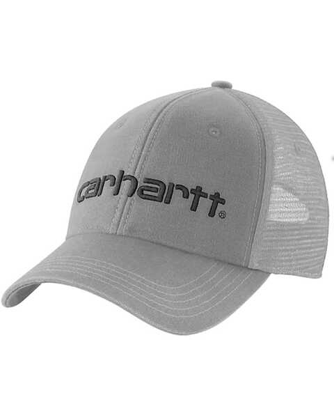 Carhartt Men's Canvas Logo Ball Cap , Black, hi-res