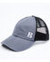 Image #1 - Boot Barn Men's Proud B Corner Logo Ball Cap, Grey, hi-res