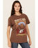 Image #1 - Wrangler Women's Boot Barn Exclusive Spirit of the West Short Sleeve Graphic Tee, Brown, hi-res