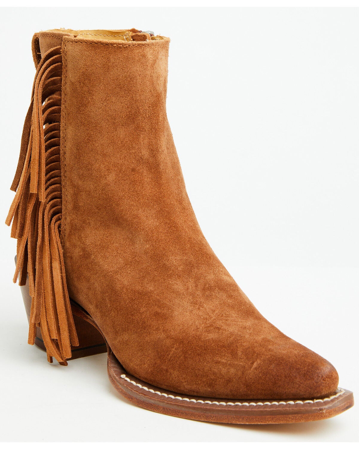 Justin Women's Bev Booties - Snip Toe, Brown, hi-res
