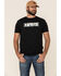 Levi's Men's Seal Batwing Logo Graphic Short Sleeve T-Shirt , Black, hi-res