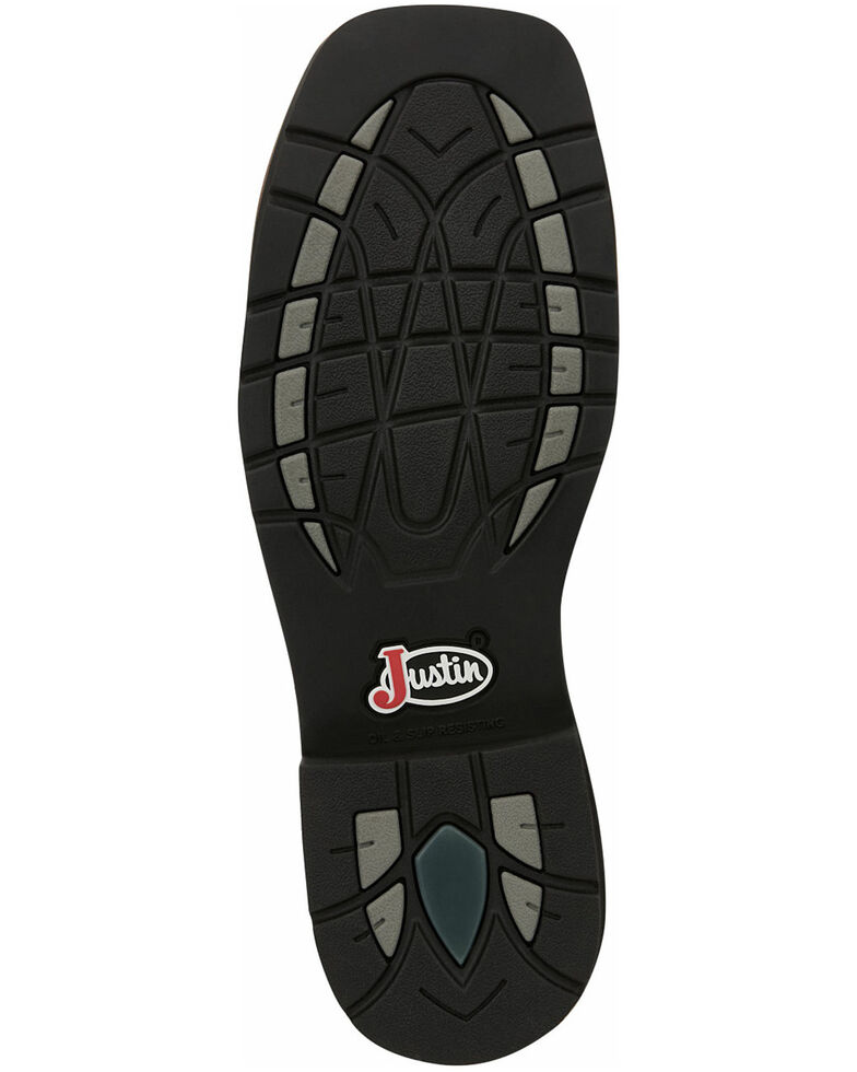 justin men's waterproof composite toe camo work boots