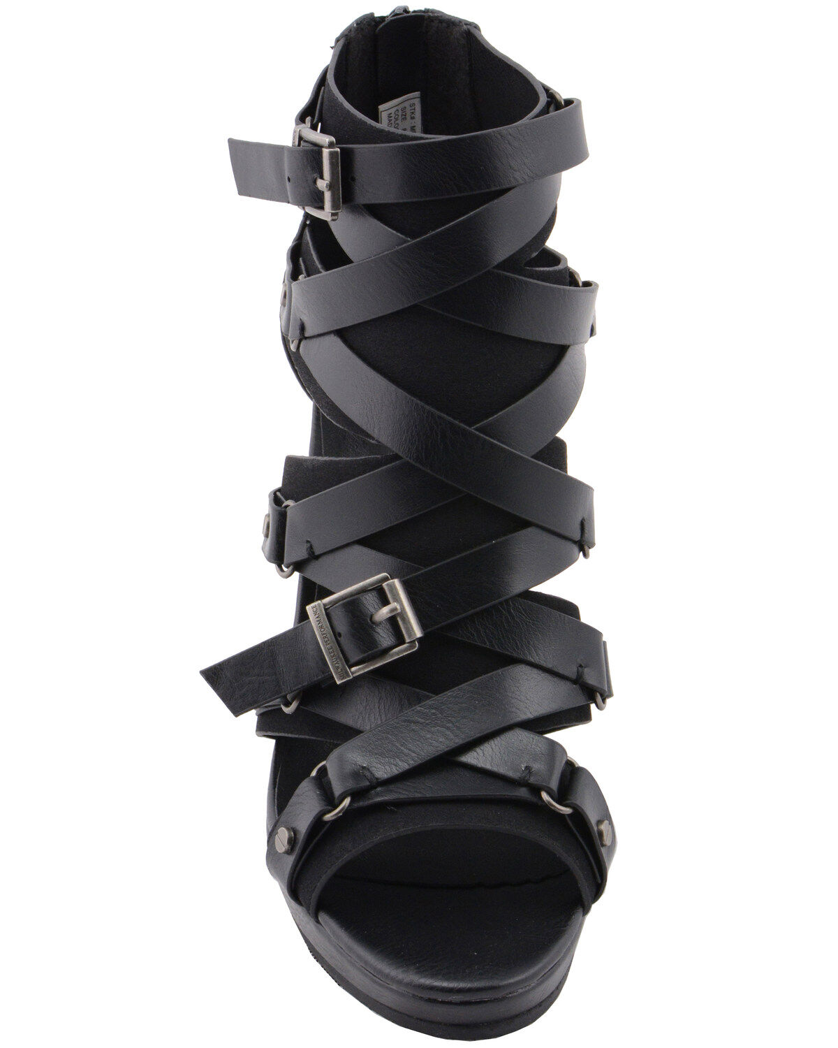 Image #5 - Milwaukee Performance Women's Ankle Strap Stiletto Sandals, Black, hi-res