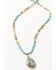 Shyanne Women's Wild Blossom Mixed Stone Pendant Necklace, Multi, hi-res