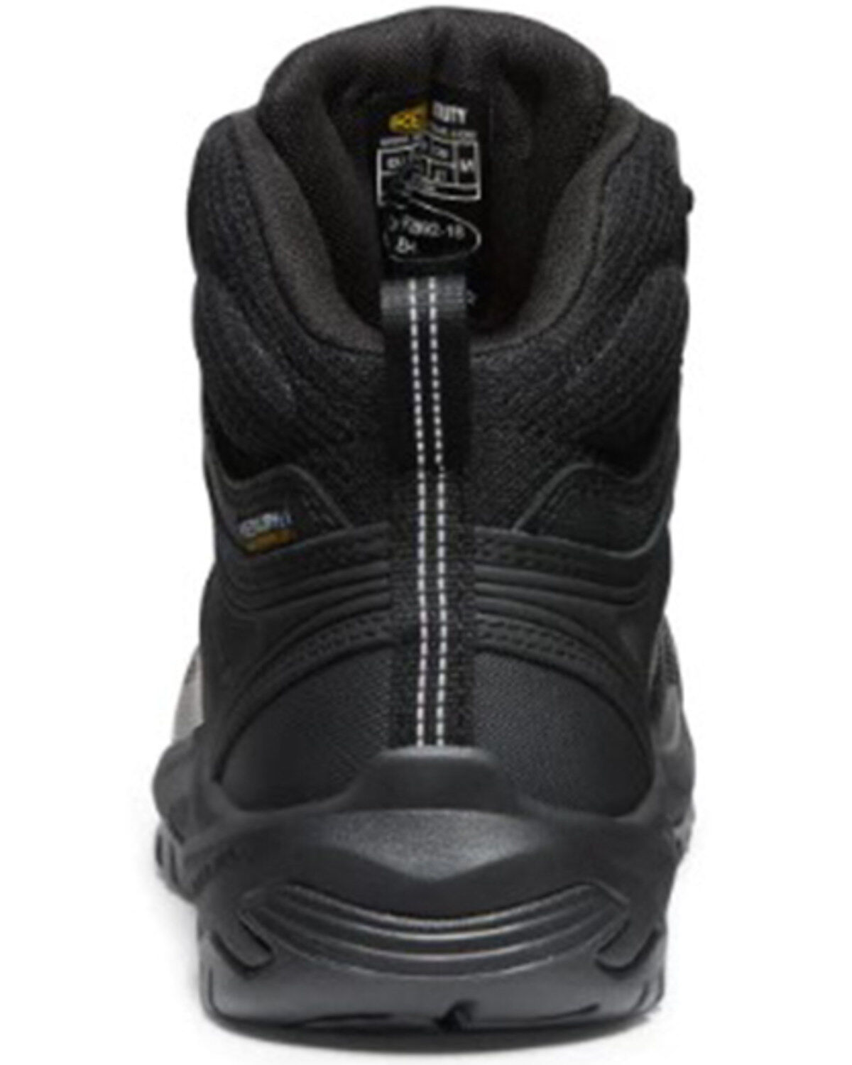 Image #3 - Keen Men's Reno Mid Waterproof Work Boots - Round Toe, Black, hi-res