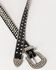 Shyanne® Women's Rhinestone Studded Belt, Black, hi-res