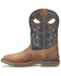 Image #3 - Phantom Rider Men's Troy Western Work Boots - Composite Toe, Brown, hi-res