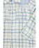 Image #2 - Angel Dear Infant Boys' Plaid Print Long Sleeve Pearl Snap Western Shirt, Blue, hi-res