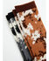 Image #3 - Cody James Men's Cow Print Crew Socks - 2 Pack, Black/brown, hi-res