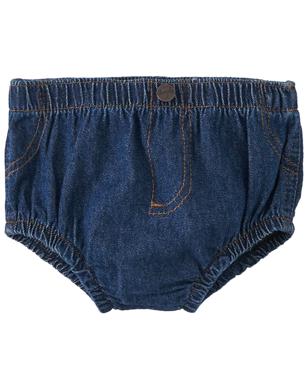 Image #2 - Wrangler Infant Diaper Cover Jeans, Indigo, hi-res