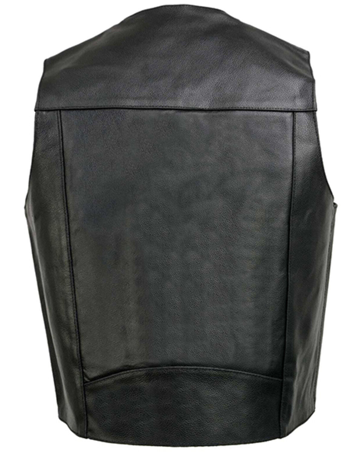 Milwaukee Leather Men's 4X Classic Snap Front Biker Vest