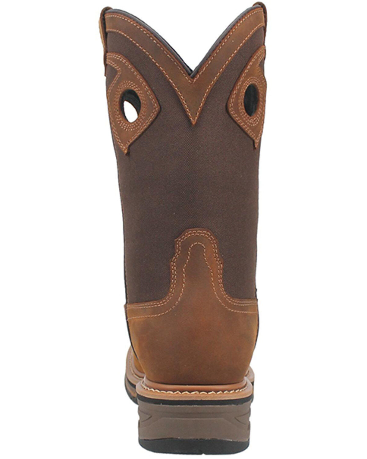 Image #5 - Dan Post Men's 11" Bram Waterproof Work Boots - Broad Square Toe, Brown, hi-res