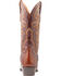 El Dorado Men's Handmade Ostrich Leg Brass Western Boots - Medium Toe, Bronze, hi-res