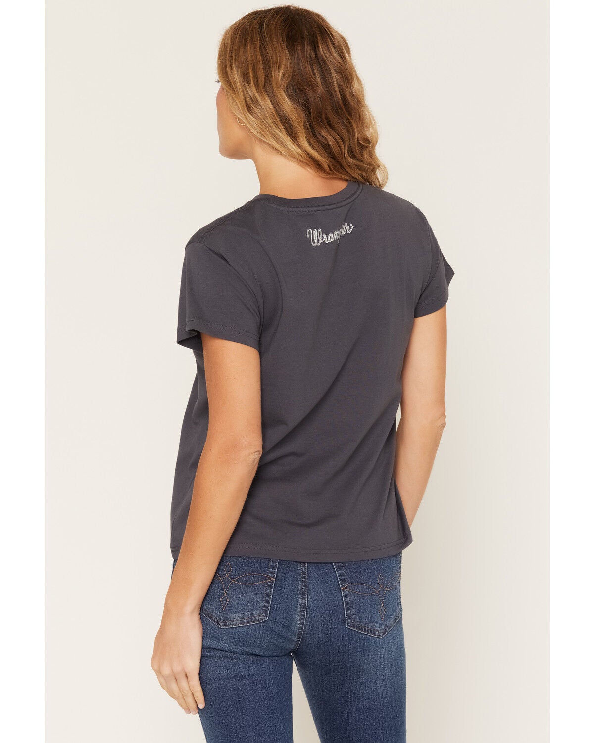 Image #4 - Wrangler Retro Women's Cowboys Cry Short Sleeve Graphic Tee, Blue, hi-res