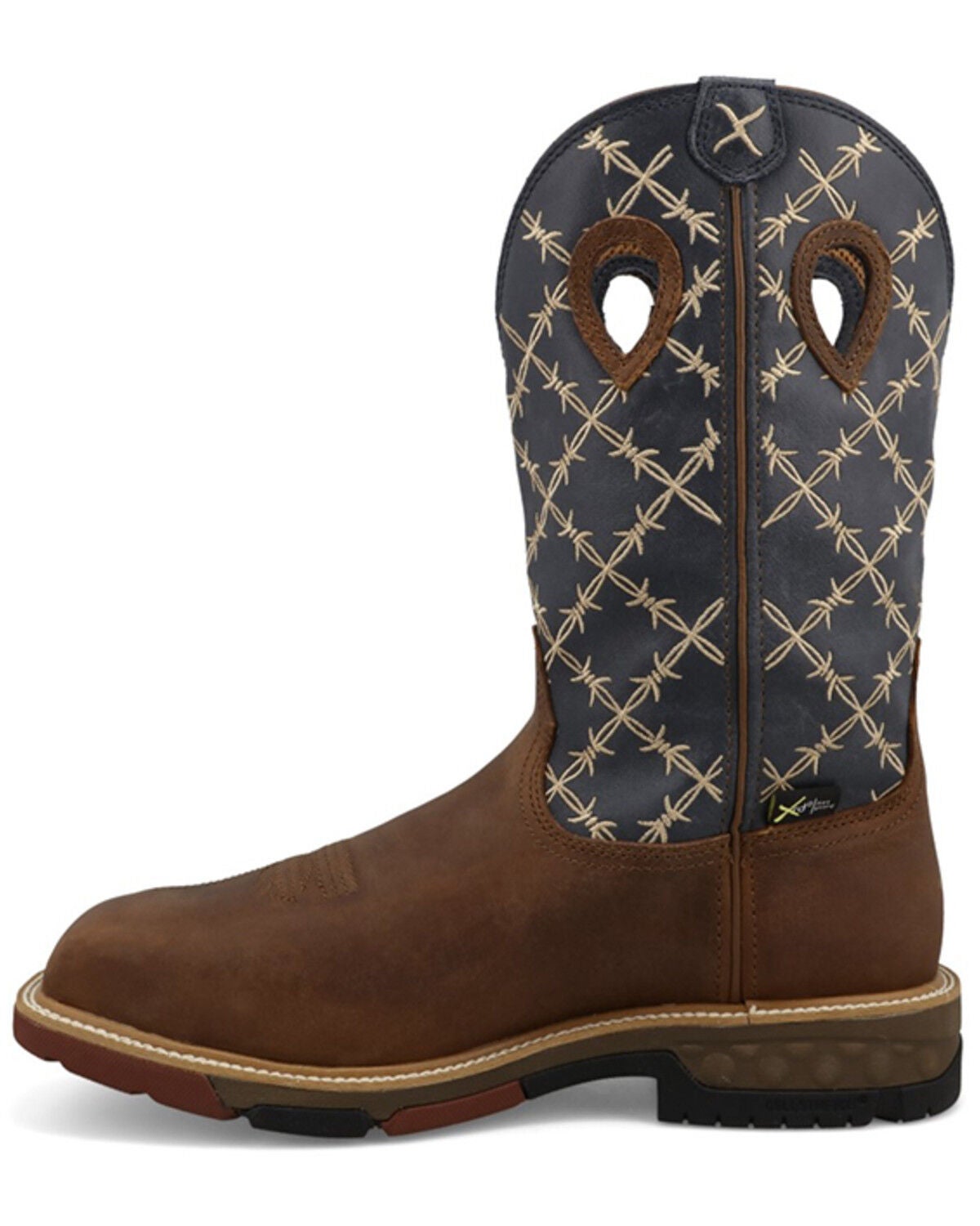 Image #3 - Twisted X Men's Waterproof Pull-On Work Boots - Nano Composite Toe, Brown, hi-res