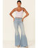 Image #4 - Wild Moss Women's Rib Knit V-Neck Crop Cami, Lavender, hi-res