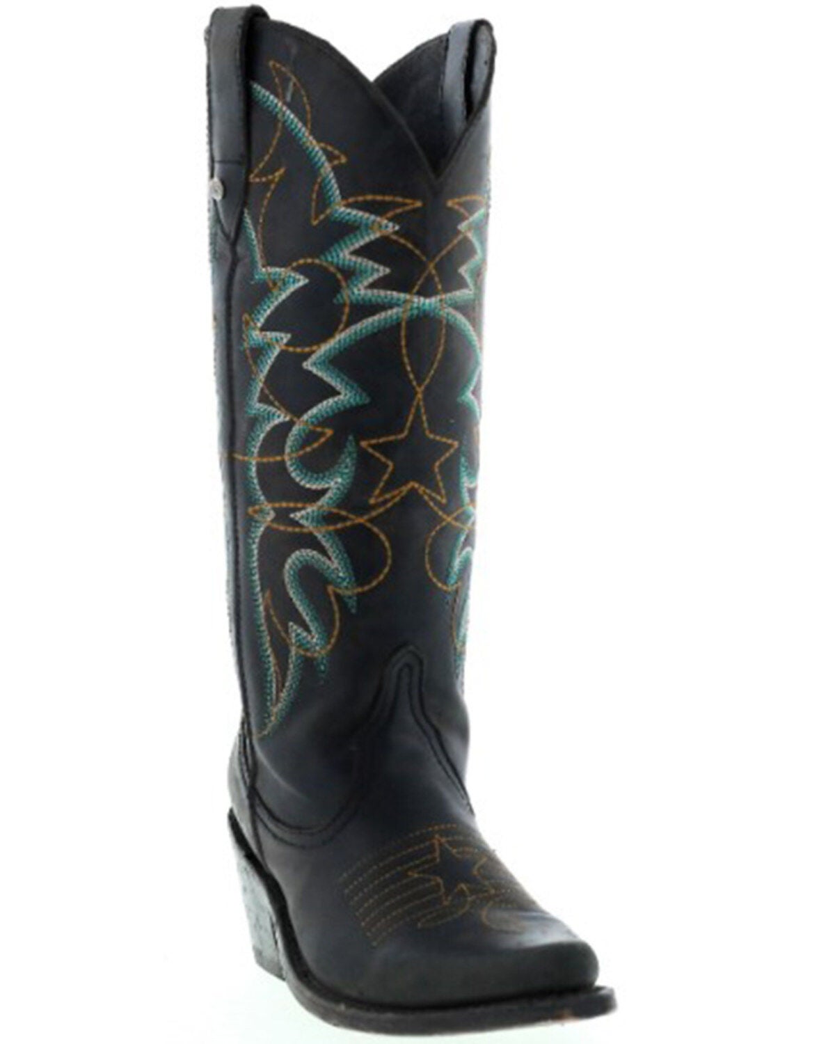 Botas Caborca for Liberty Black Women's Amelia Star Stitched Western Boots - Snip Toe, Black, hi-res