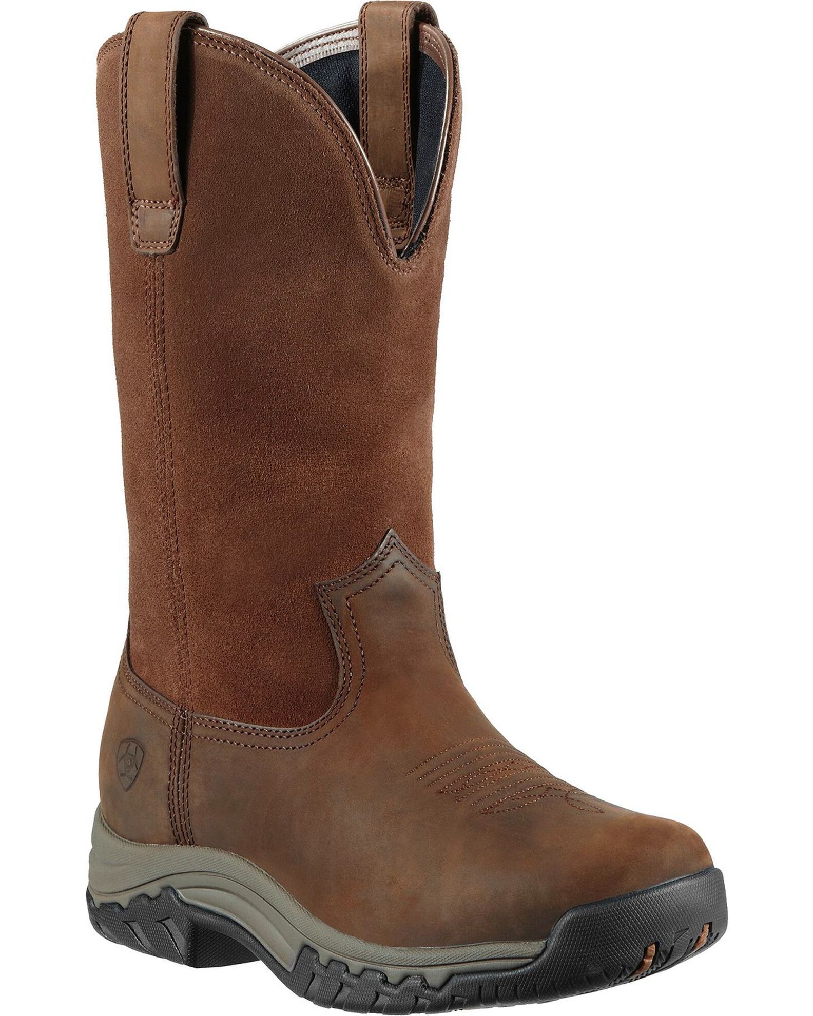Image #1 - Ariat Women's Terrain H2O Pull On Western Boots - Round Toe, Distressed, hi-res