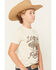 Image #2 - Rock & Roll Denim Boys' Rowdy Short Sleeve Graphic T-Shirt, Natural, hi-res
