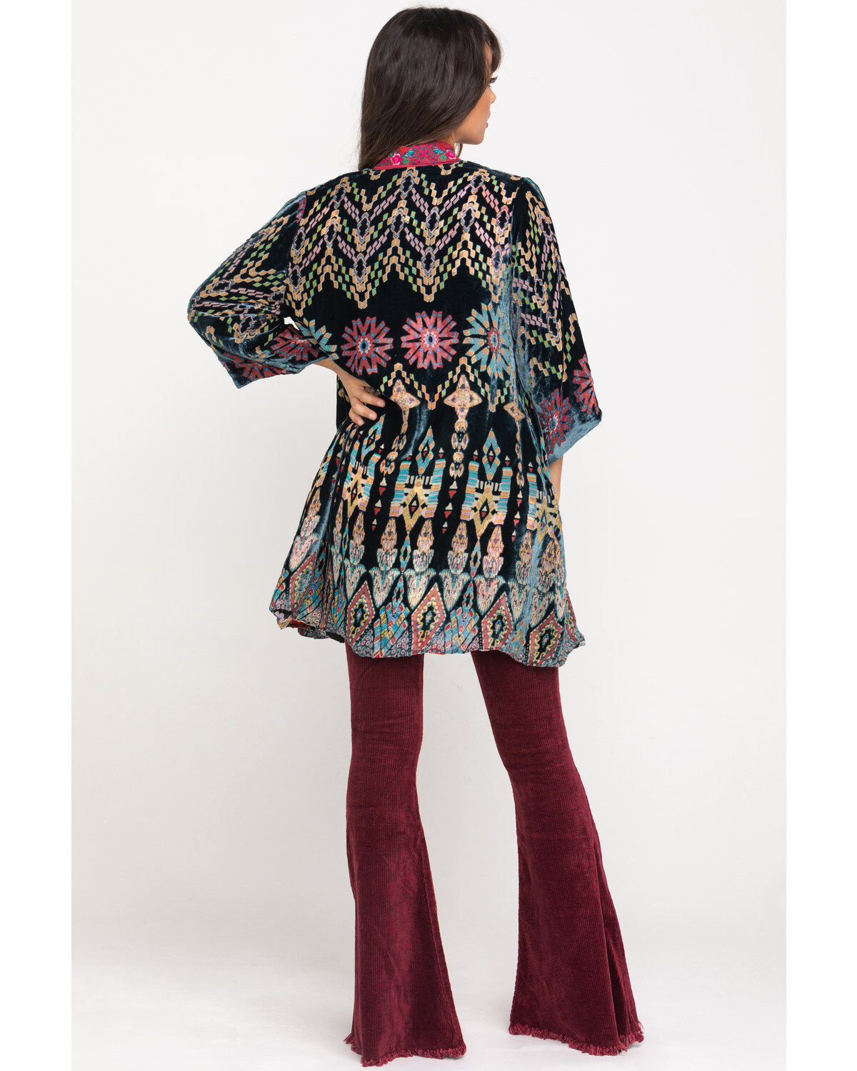 Image #5 - Johnny Was Women's Payden Reversible Kimono, Black, hi-res